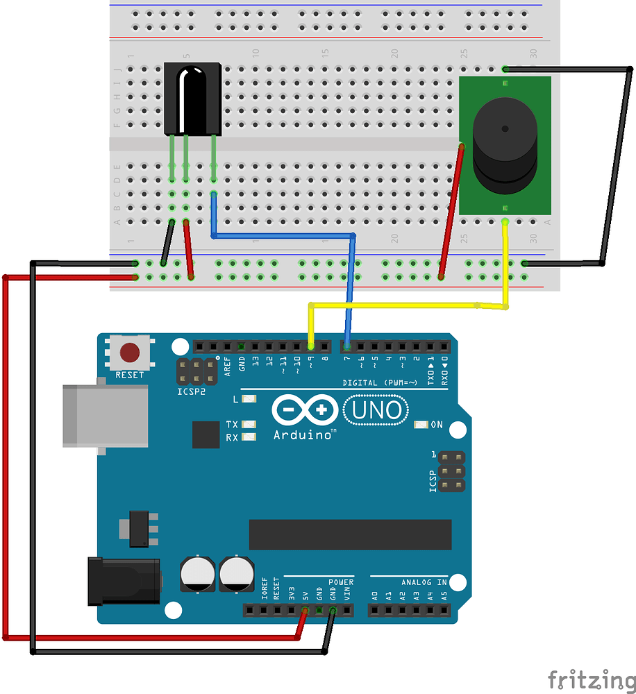 Using IR Receiver to control Passive Buzzer notes - General Guidance ...