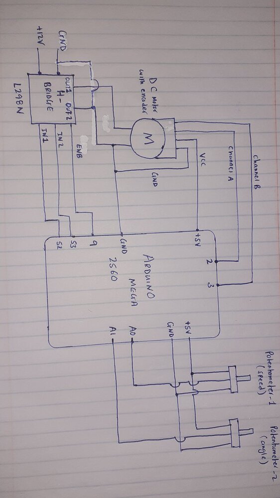 Controlling Speed and angle of DC Motor with encoder simultaneously ...