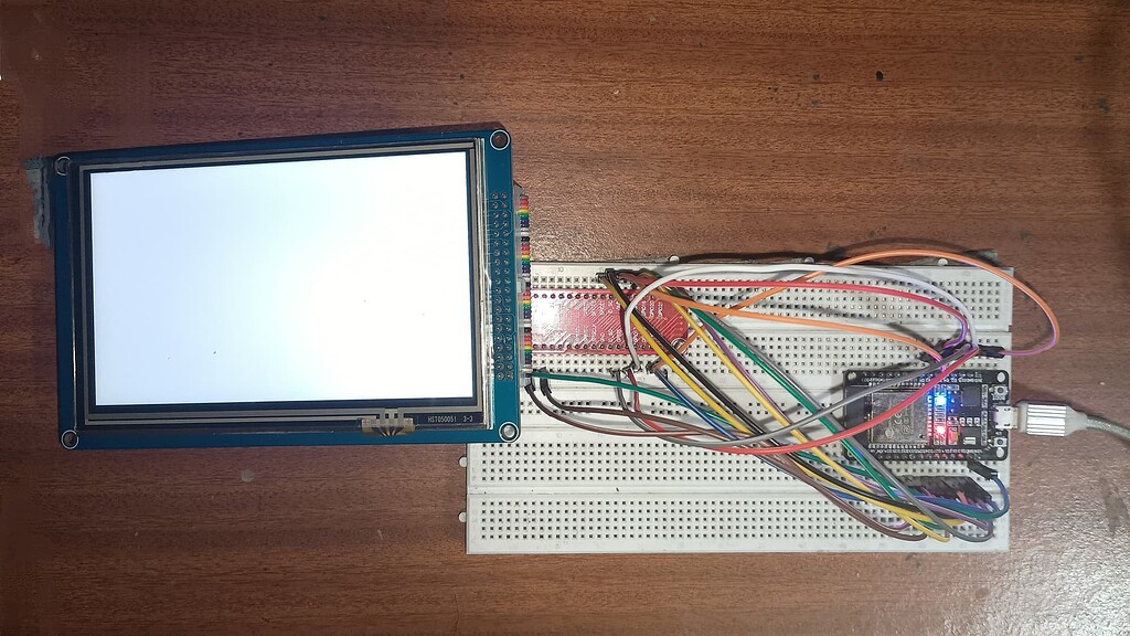 Settings for TFT_eSPI Library Driver SSD1963 and ESP32 DOIT ESP32 ...