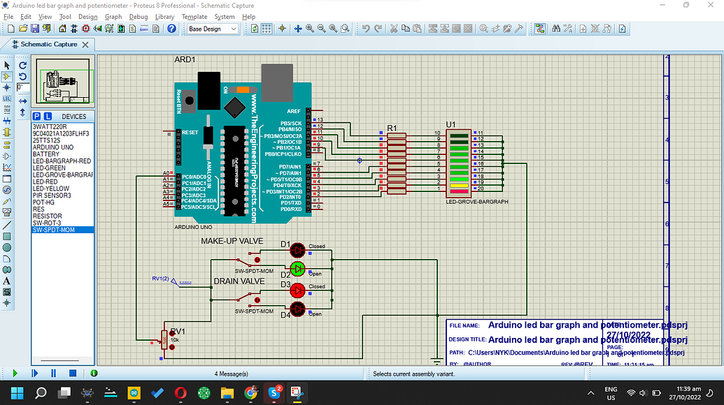 Level Gauge using led bar graph - LEDs and Multiplexing - Arduino Forum