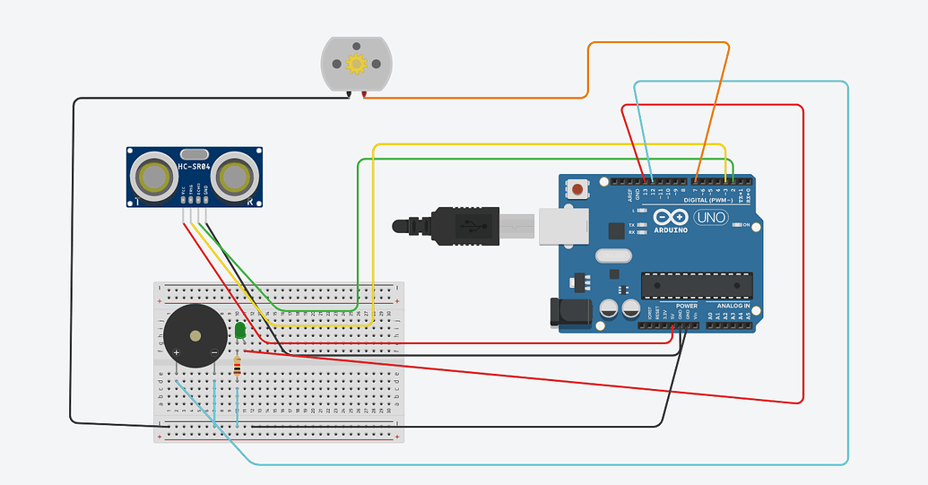 Controlling speed of DC motor with Ultrasonic sensor - Programming ...