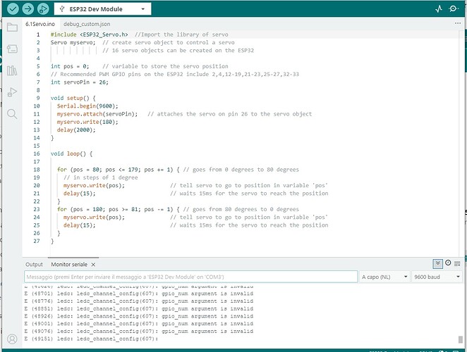 monitor seriale