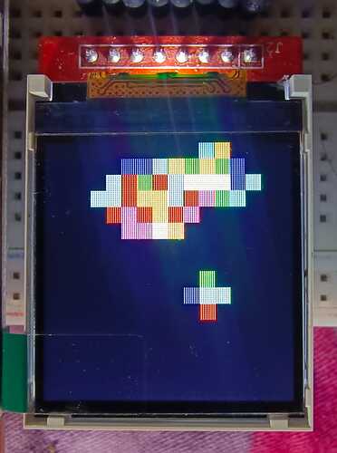 Conway Game of Life Cellular Automata in RGB