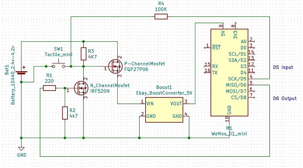 Arduino Boost Converter that activates with a button and is held on by ...
