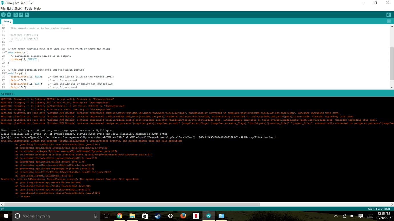 Solved java io ioexception ide 1 x arduino forum
