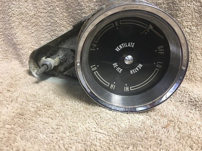 USED FORD C0LF- 1960 LINCOLN HEATER DE-ICE VENTILATE GAUGE