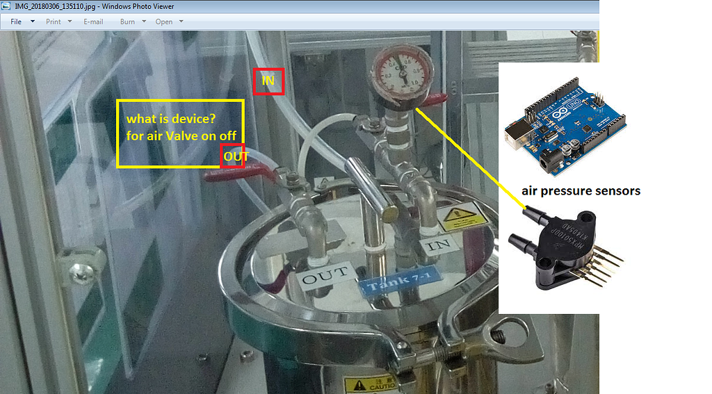 Give me Idea for My project monitor Air Pressure and Valve Control ...
