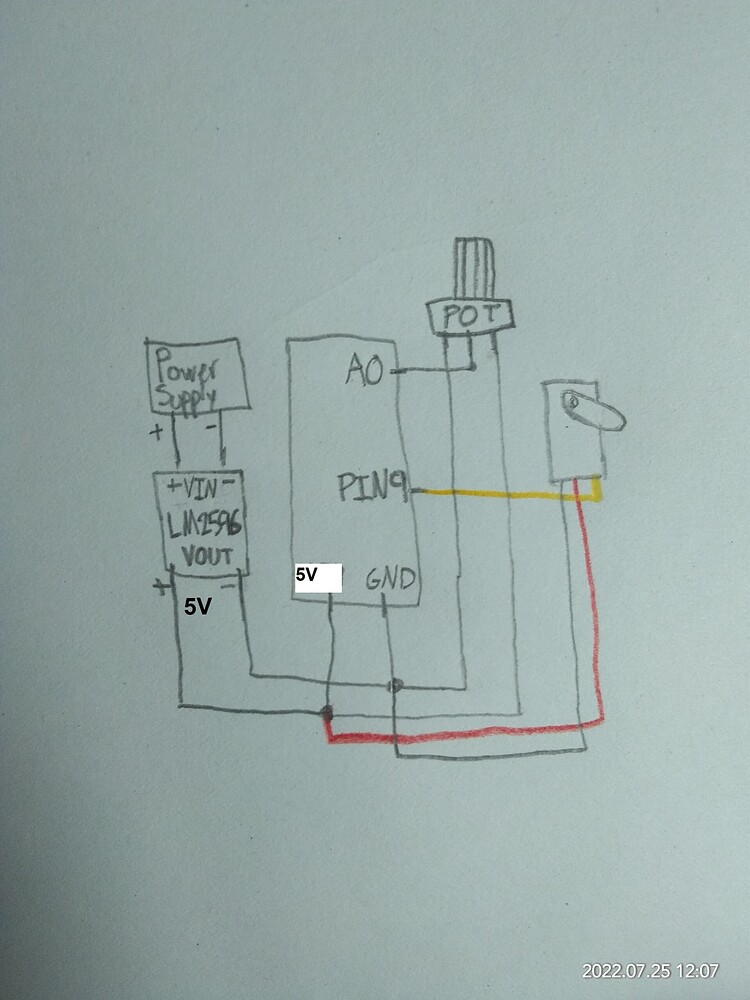 Servo motor twitching when used with potentiometer Motors, Mechanics