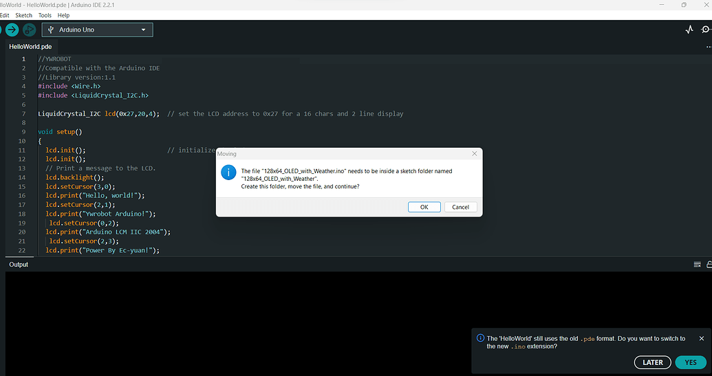 New file Extension in Arduino IDE 2.2.1 - IDE 2.x - Arduino Forum
