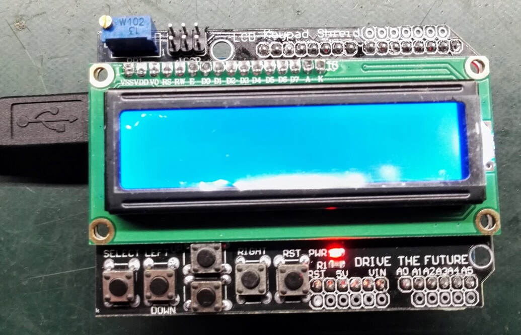 1602 LCD with Keypad Shield Board Blue Backlight for Arduino ...