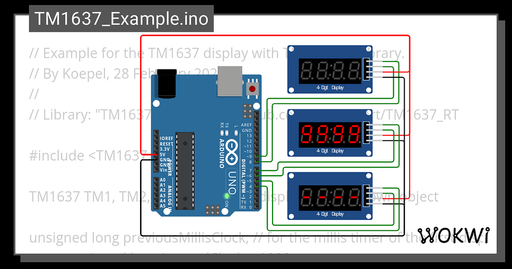 TM1637 colon lighting up - Displays - Arduino Forum