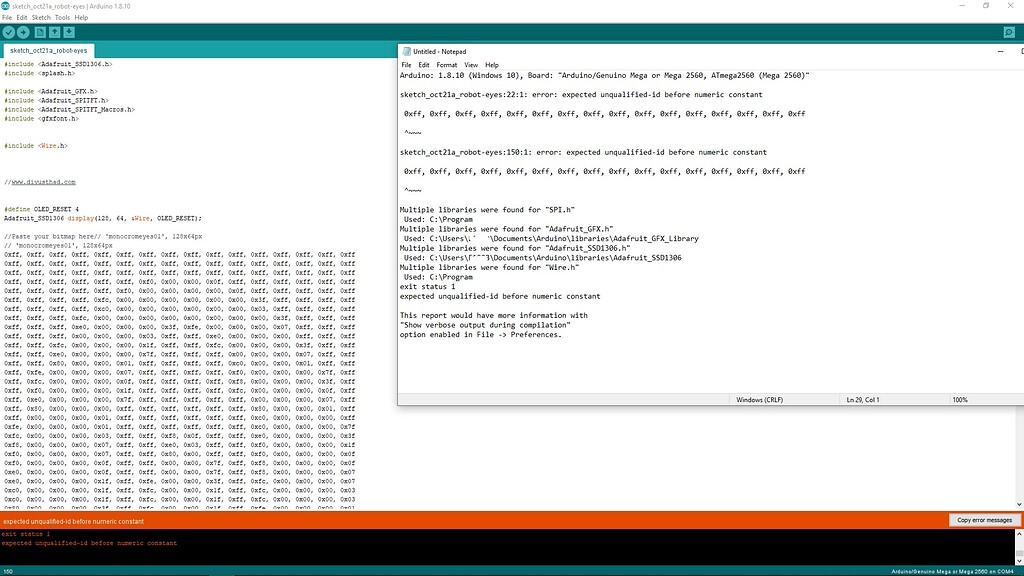 errors need help please! - General Guidance - Arduino Forum