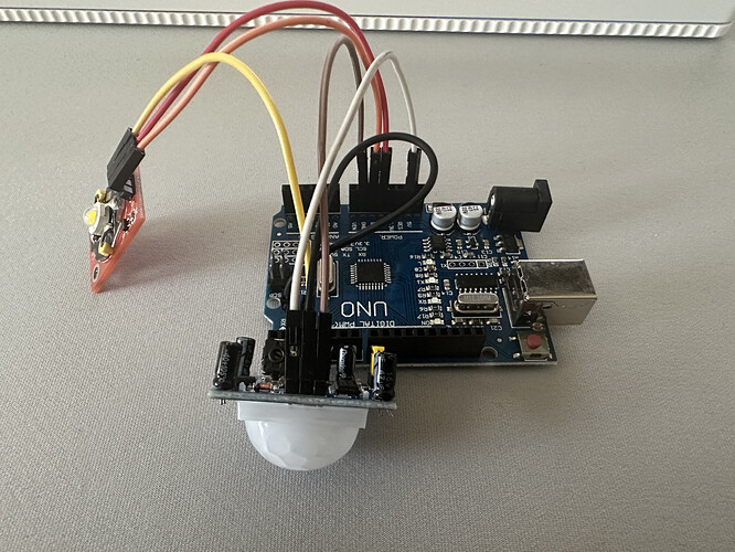Motion Sensor That Lights a Led - General Guidance - Arduino Forum