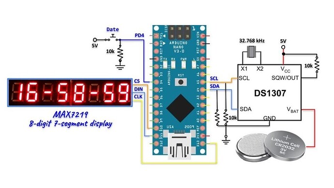RTC1307 works on uno but not the nano - Networking, Protocols, and ...