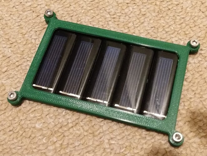 0.5V, 100 mA Solar Panel Soldering Fixture and Case, Real Picture