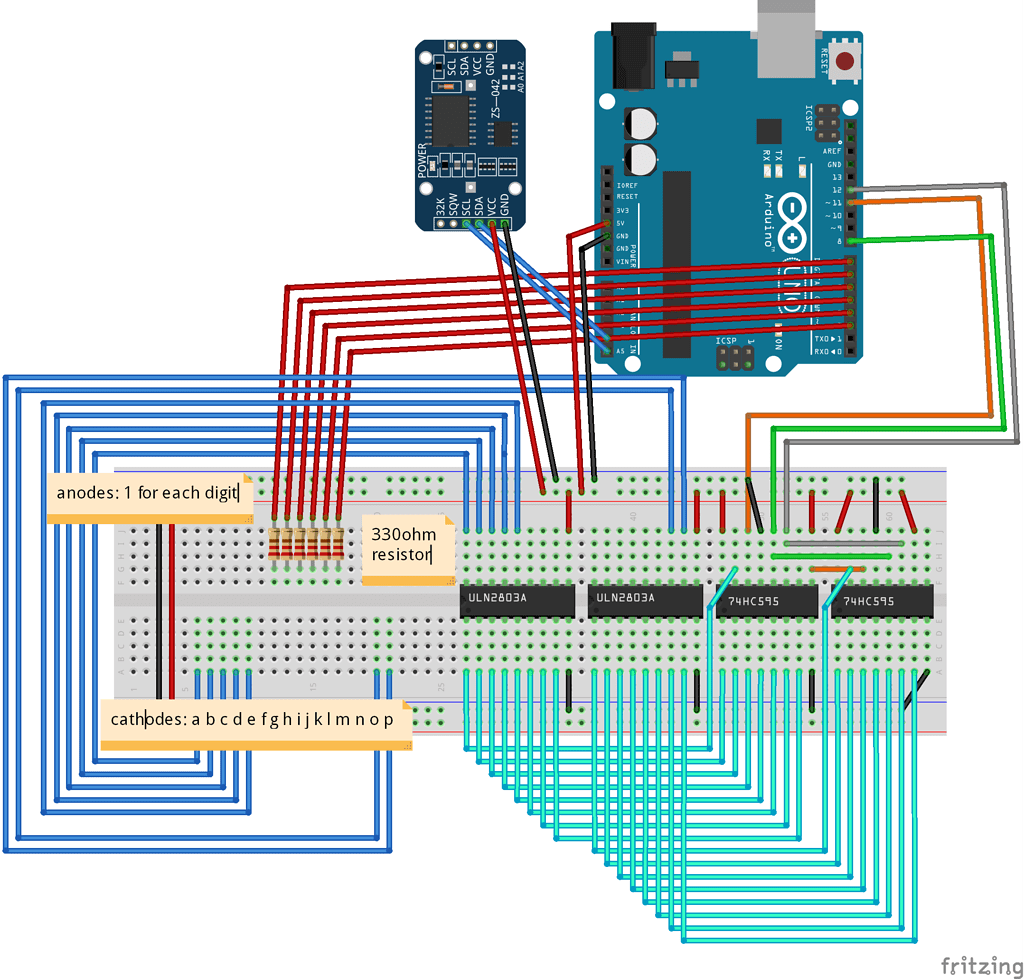 6 digit 16 segment display - LED ghosting - Displays - Arduino Forum