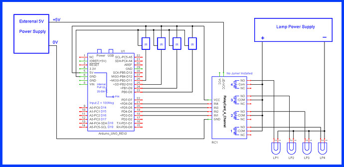 Control 4 channel relay with 4 IR sensors independently - Page 2 - Home ...