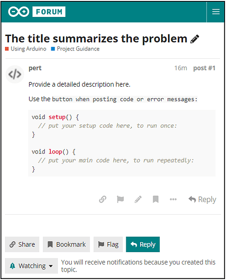 How to get the best out of this forum - IDE 1.x - Arduino Forum