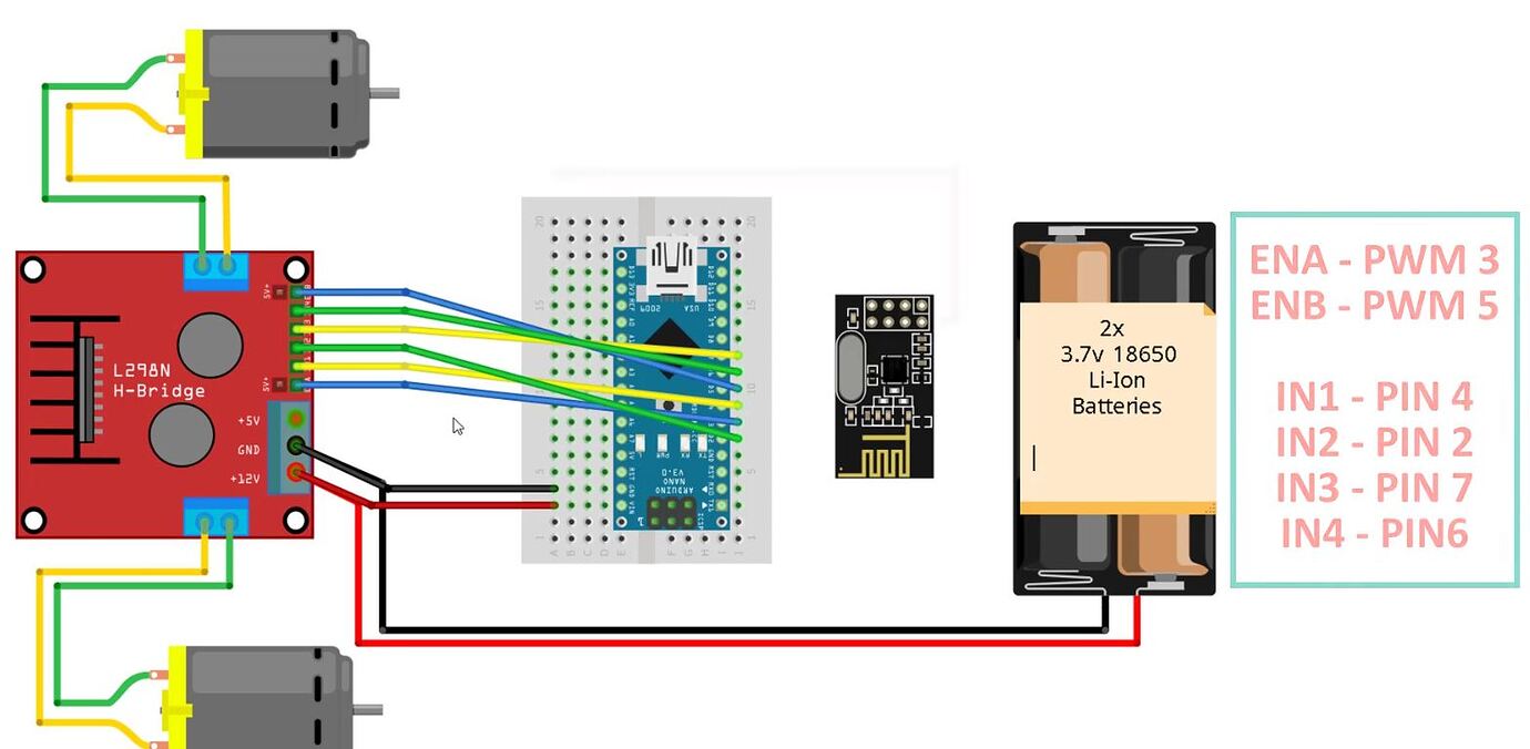 L298N Motor Driver with Arduino - Robotics - Arduino Forum