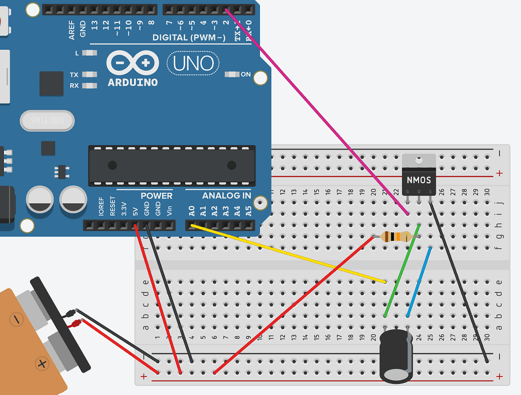Charging and discharging a capacitor automatically with MOSFET ...
