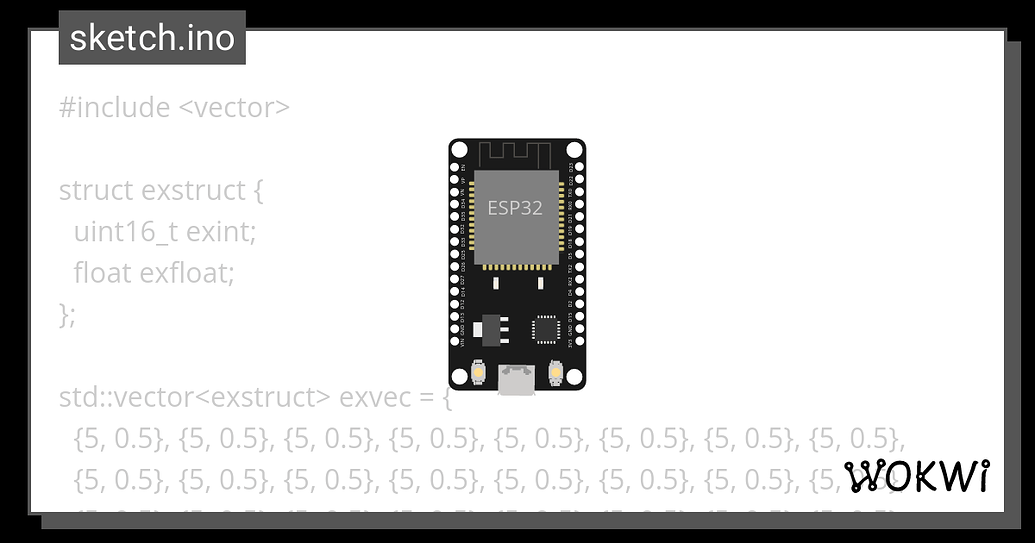 Problems with too big vectors - Programming - Arduino Forum