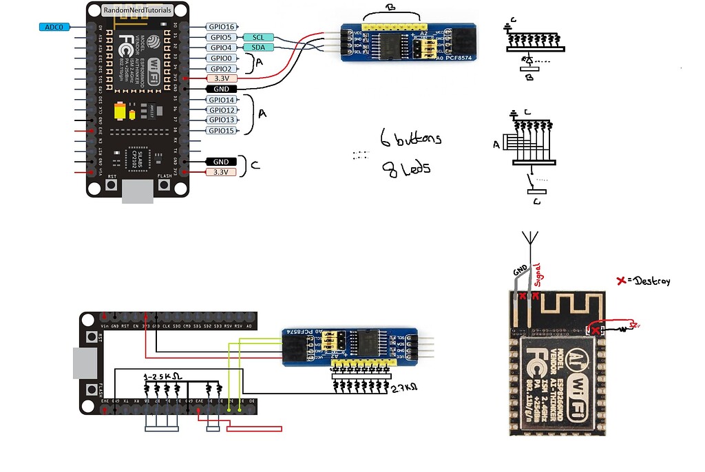 ESP12 problems with pins D3 and D4 - General Guidance - Arduino Forum