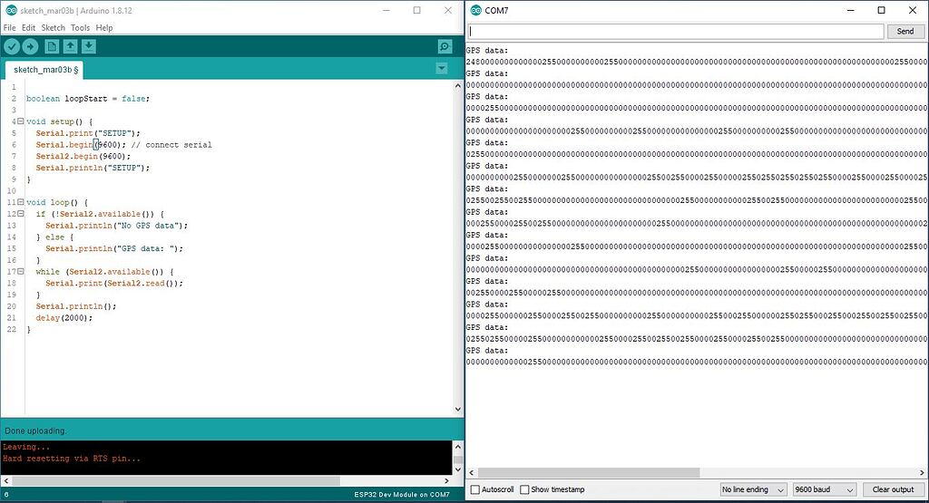 L80-R GPS not working - Networking, Protocols, and Devices - Arduino Forum