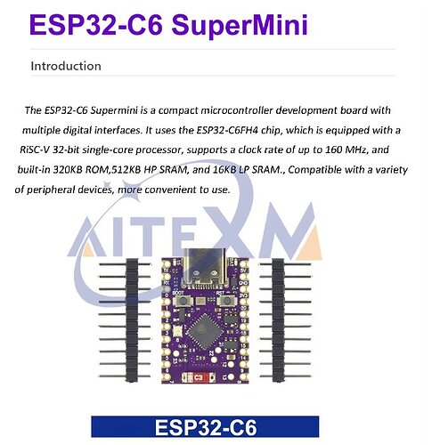 ESP32-C6SuperMini