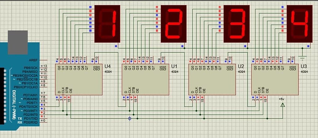 7-segment display clock through 74HC595 - Code Help! - Programming ...
