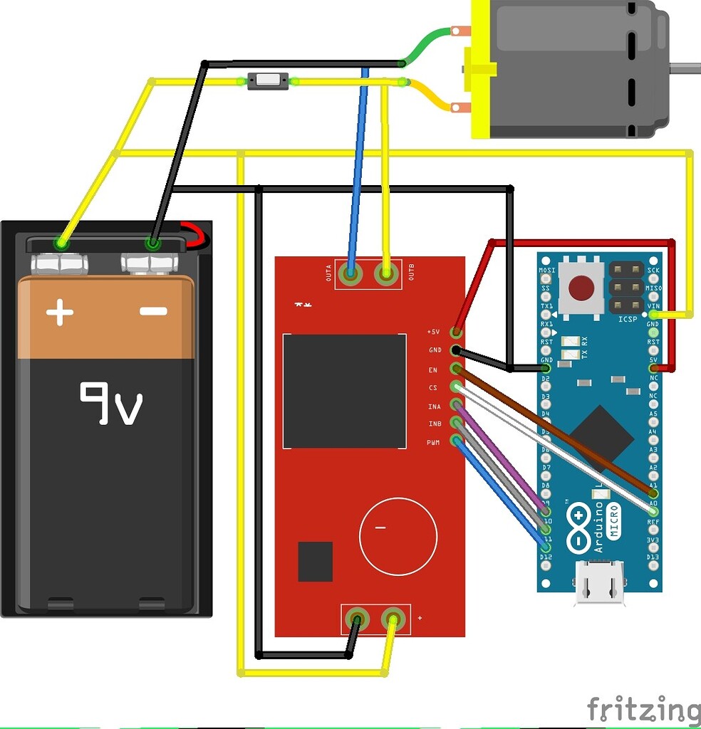 Moteur avec commande arduino ou interrupteur direct - Français ...