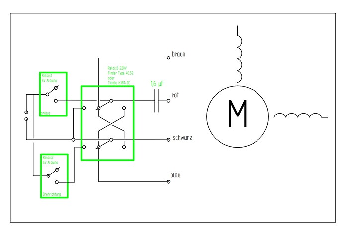 relaisschaltung AC Motor