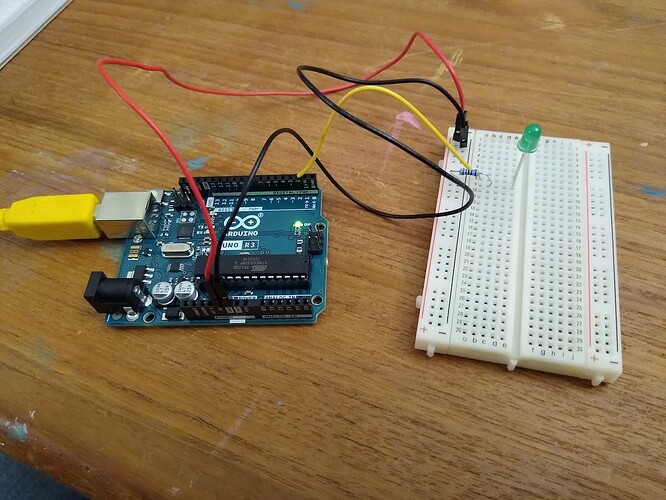 D - Pin 2 does not light LED