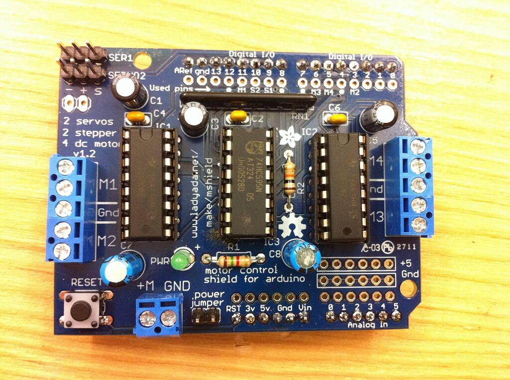 Adafruit motor shield problem General Electronics Arduino Forum