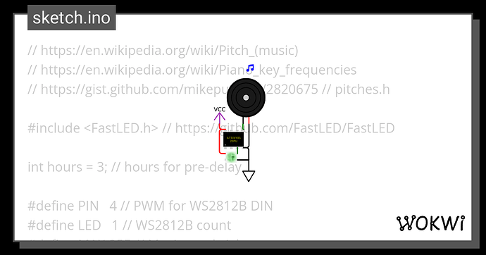 Generating audio at different frequencies using a buzzer and the ...