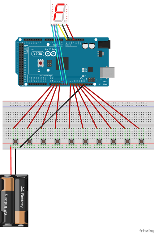 Driving 7 Segment Display With Buttons - General Guidance - Arduino Forum