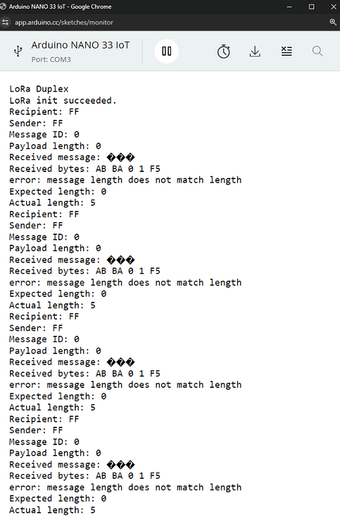 LoRa communication - Programming - Arduino Forum