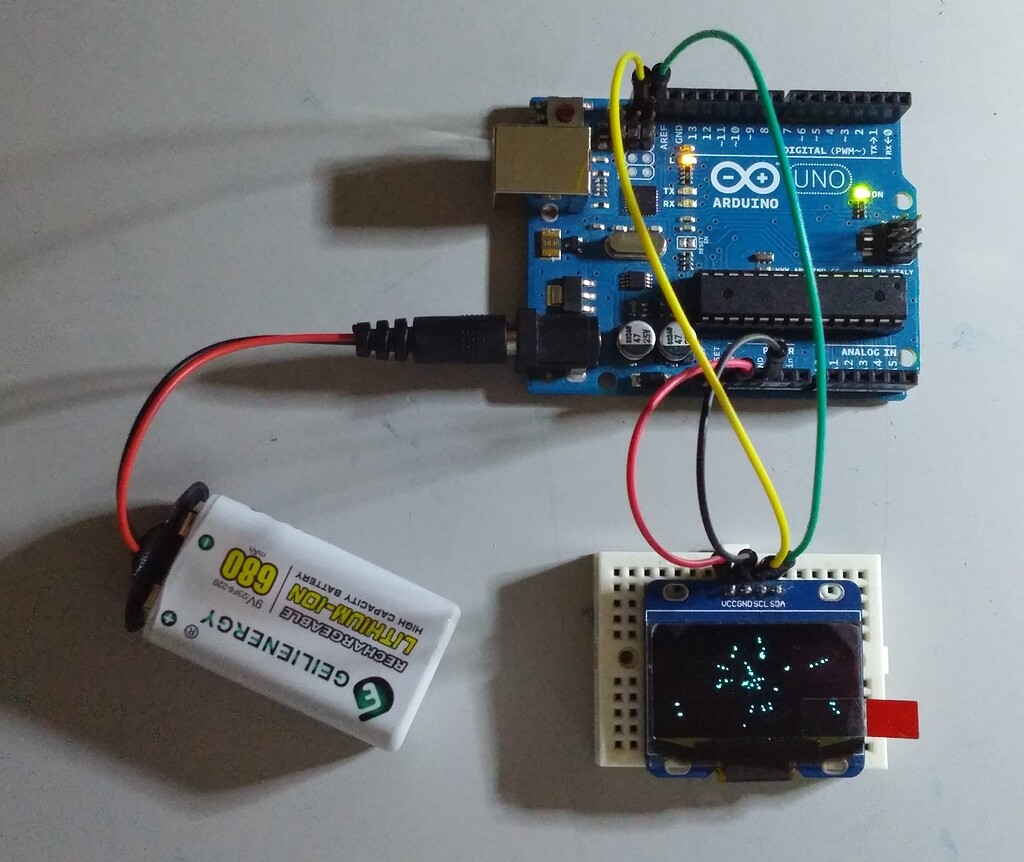 StarSimulation - SH1106 I2C OLED - Animation - Showcase - Arduino Forum