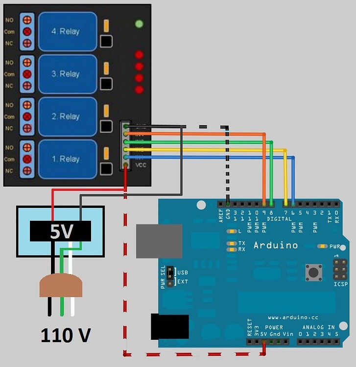 Power for Relay Board - General Guidance - Arduino Forum