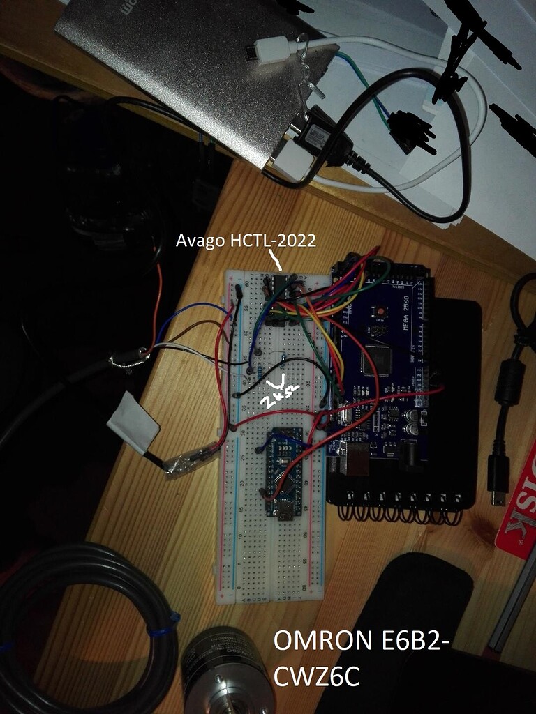 help interfacing an external quadrature encoder/counter chip - Avago ...