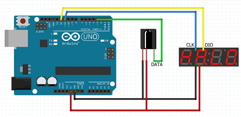 TM1637 7-Segment Display interfere IR Receiver - Project Guidance ...