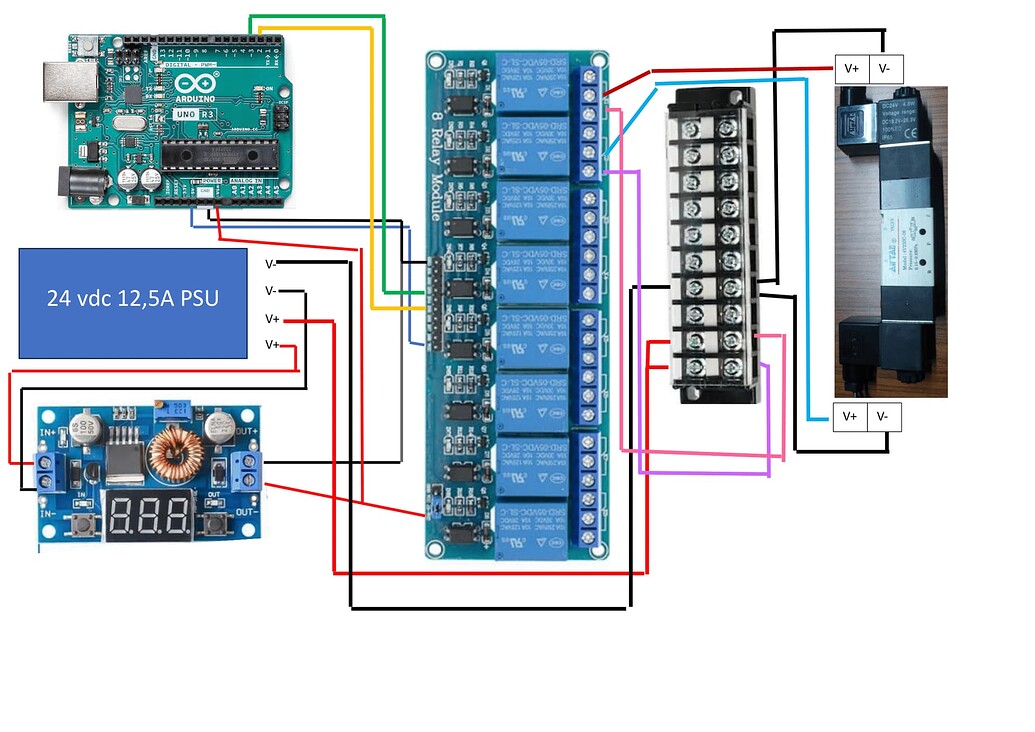 Relay always on when its load is connected to power supply General