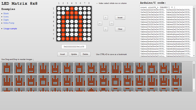 LED Matrix online editor - LEDs and Multiplexing - Arduino Forum