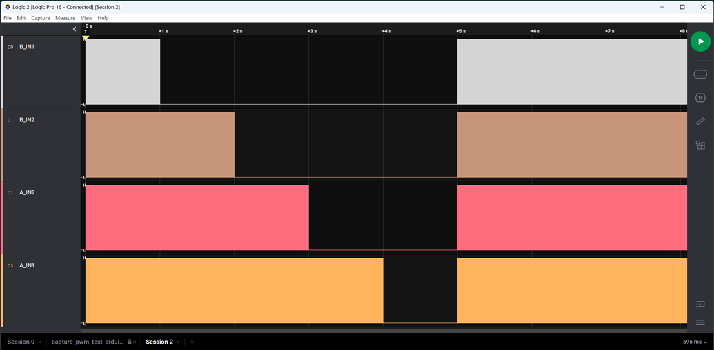 Nano 33 IOT analogWrite and digitalWrite interaction Nano 33 IoT