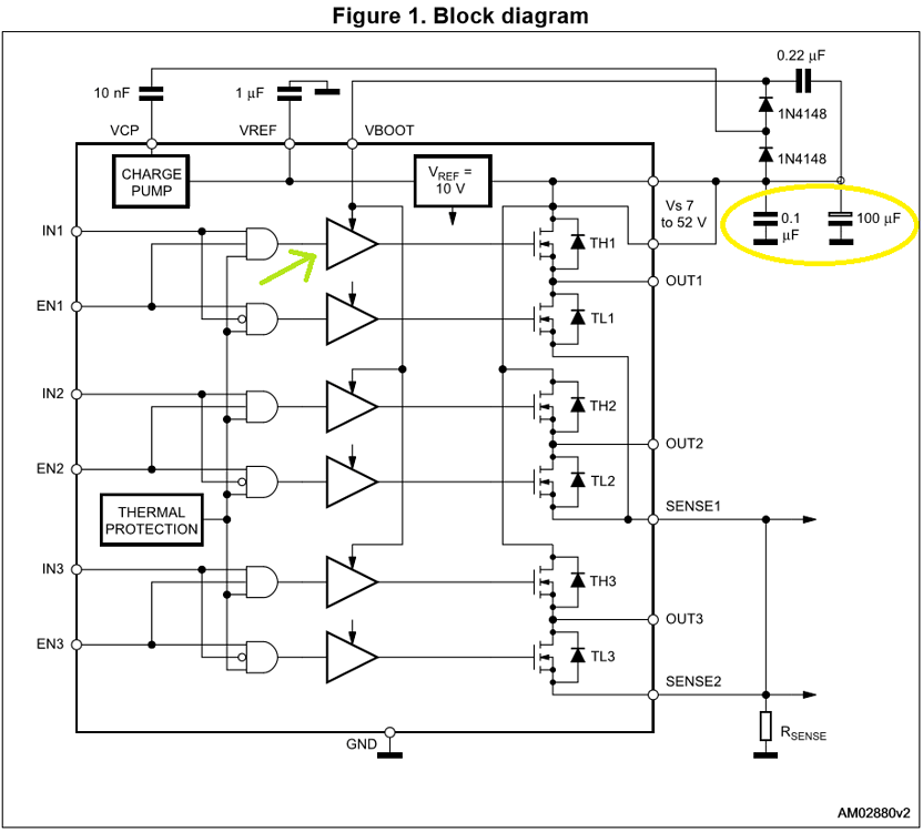 Help me interpret a diagram from a datasheet (L6234) - General ...