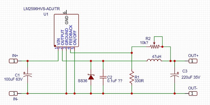 LM2596 HV Dc To Dc Buck Converter Module, Datasheet,