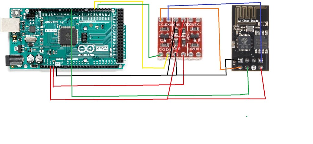 ESP8266 Not communicating with Arduino Mega - Networking, Protocols ...