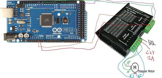 wiring arduino to kl 5056-e to motor