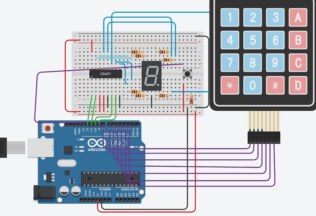 Help Matrix Keypad with 7 segment display - General Guidance - Arduino ...
