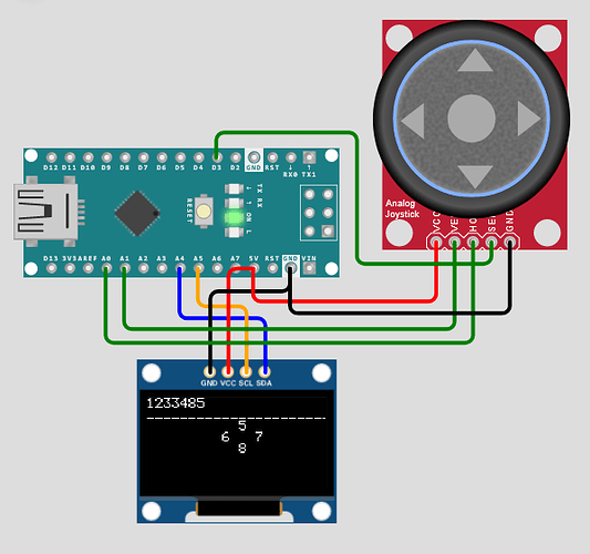 Problem with calculator, using joystick and display adafruit ssd1306 ...