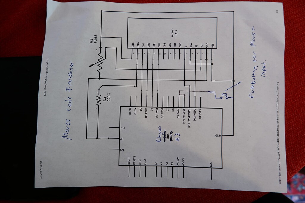 Morse Code Translator unexpectedly printing new line to LCD, and other ...